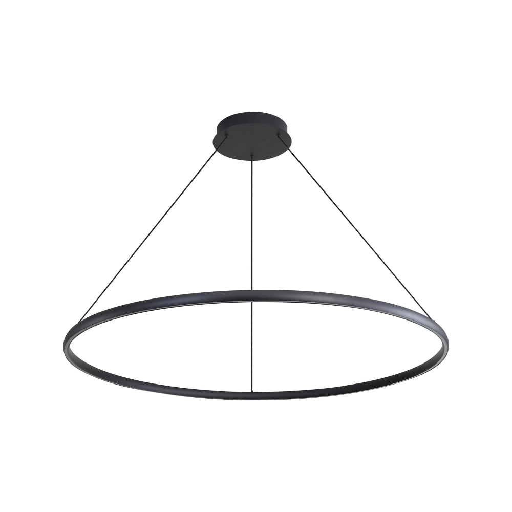 Golden Lighting Veritas Integrated LED 59in Chandelier in Sand Black